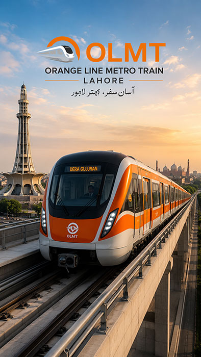 Orange Metro Train